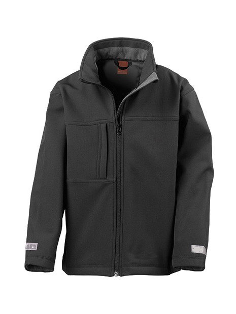 RESULT Junior Classic Soft Shell Jacket noir personnalisable