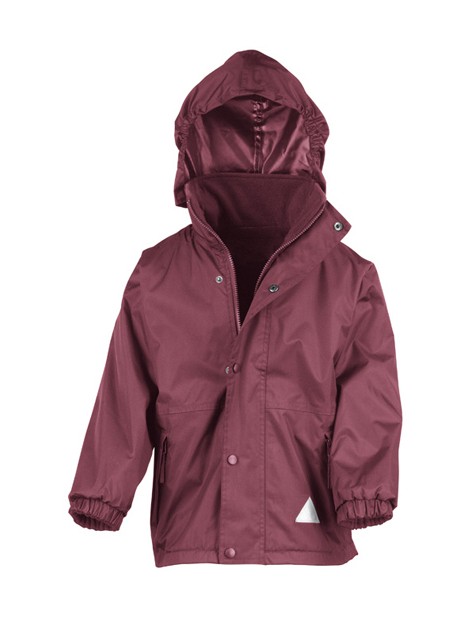 RESULT Junior Reversible Stormdri 4000 Fleece Jacket Burgundy/Burgundy personnalisable
