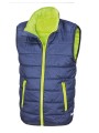 RESULT Youth Soft Padded Bodywarmer Navy / Lime personnalisable