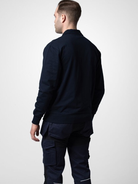 Sweat-shirts à personnaliser PROJOB 2134 SWEATSHIRT ZIP COTON bleu marine