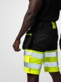 Bermudas & Shorts à personnaliser PROJOB 6580 SHORTS EN ISO 20471 CLASSE 1 jaune/noir