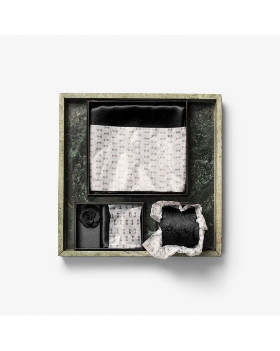 J. HARVEST & FROST Solid Hankie & Lapel Pin With Giftbox Hemd personalisierbar