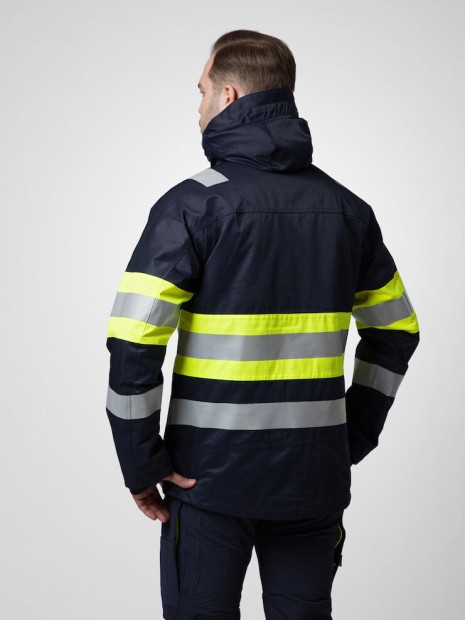 Vestes à personnaliser PROJOB 6454 VESTE FONCTIONNELLE EN ISO 20471 CLASSE 1 jaune/bleu marine