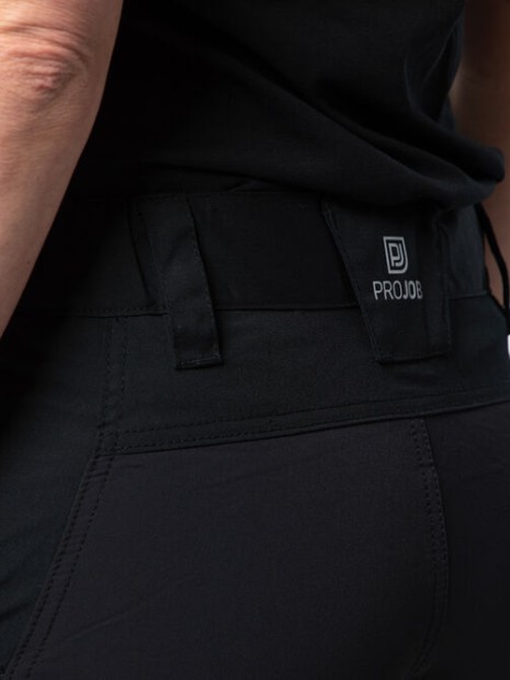 Pantalons à personnaliser PROJOB 6538 PANTALON DE SERVICE STRETCH FEMME EN ISO 20471 CLASSE 1 jaune/noir