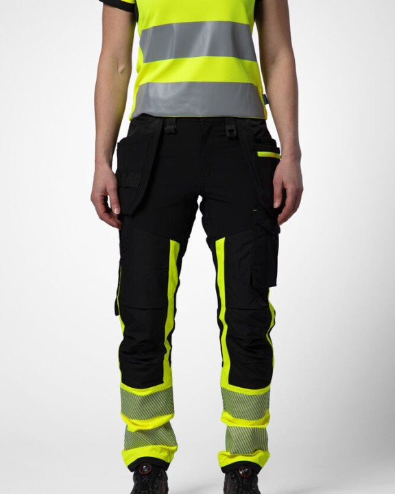 Broek PROJOB 6543 SIGNALISATIESTRETCHBROEK DAMES EN ISO 20471 KLASSE 1 voor bedrukking &amp; borduring