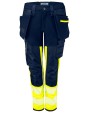 Broek PROJOB 6543 SIGNALISATIESTRETCHBROEK DAMES EN ISO 20471 KLASSE 1 voor bedrukking &amp; borduring