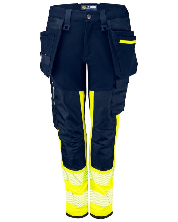 Broek PROJOB 6543 SIGNALISATIESTRETCHBROEK DAMES EN ISO 20471 KLASSE 1 voor bedrukking &amp; borduring