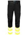 Broek PROJOB 6537 SIGNALISATIE STRETCHBROEK MET KNIEZAKKEN EN ISO 20471 KLASSE 1 voor bedrukking &amp; borduring