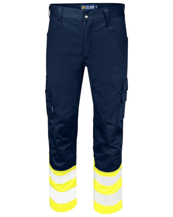 Broek PROJOB 6537 SIGNALISATIE STRETCHBROEK MET KNIEZAKKEN EN ISO 20471 KLASSE 1 voor bedrukking &amp; borduring