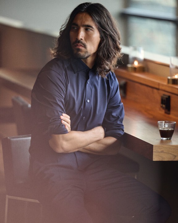 Hemd J. HARVEST & FROST Indigo Bow 132
Hemd Slim Fit Heren voor bedrukking &amp; borduring