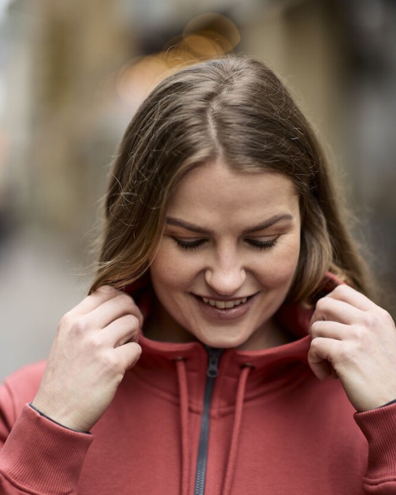 Jas COTTOVER KEY FZ HOOD LADY voor bedrukking &amp; borduring