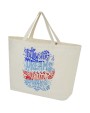 4DO Cannes 200 g/m² Shopper Tragetasche aus recyceltem Material 10L Tote Bag personalisierbar
