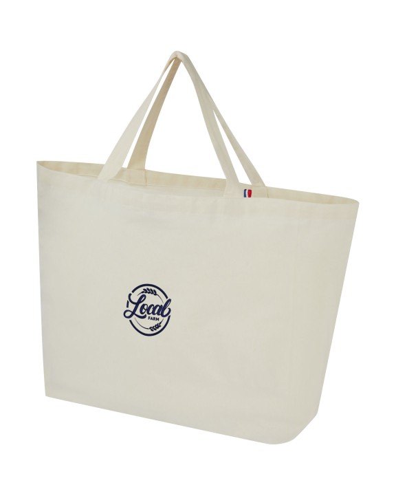 4DO Cannes 200 g/m² Shopper Tragetasche aus recyceltem Material 10L Tote Bag personalisierbar