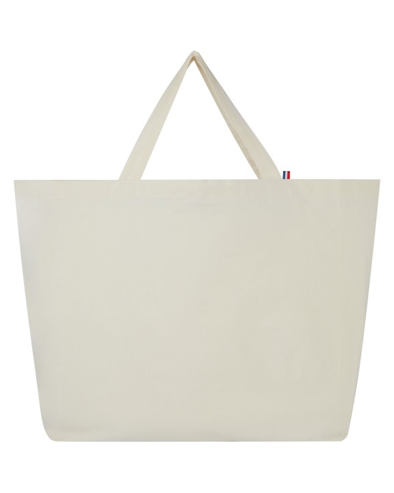 Tote bag personnalisable 4DO Sac shopping Cannes en tissu recyclé de 200 g/m2 10L