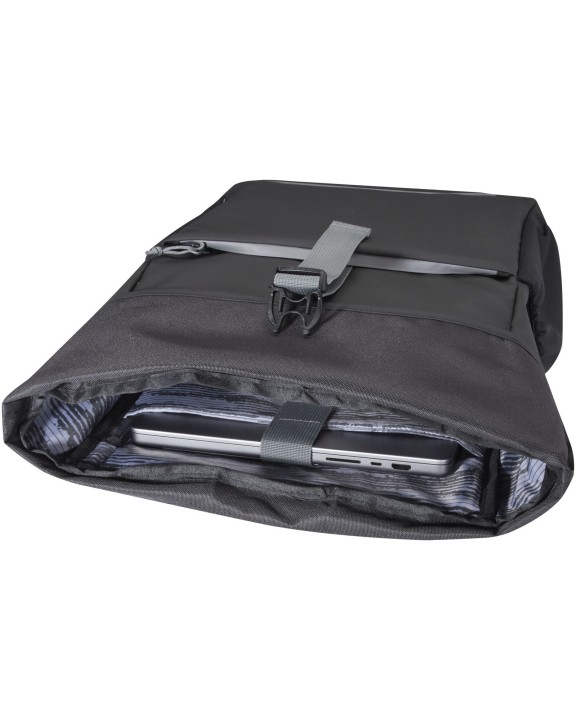 4DO Aqua 15" wasserabweisende Fahrradtasche aus GRS Recyclingmaterial 20 L Tasche personalisierbar