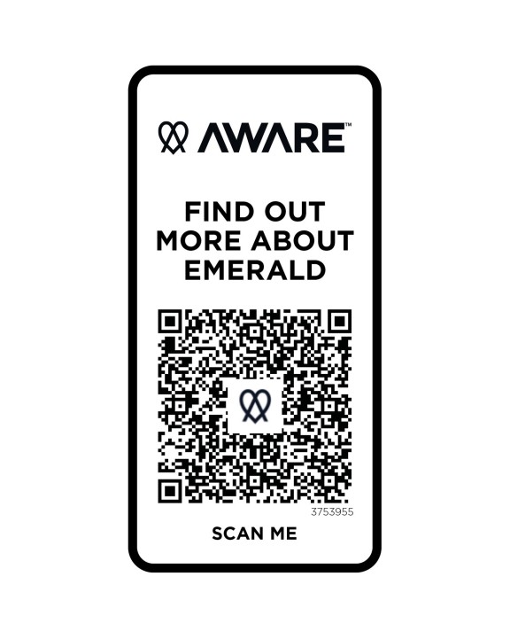 ELEVATE Emerald Aware™ Polo Unisex aus recyceltem Material Poloshirt personalisierbar