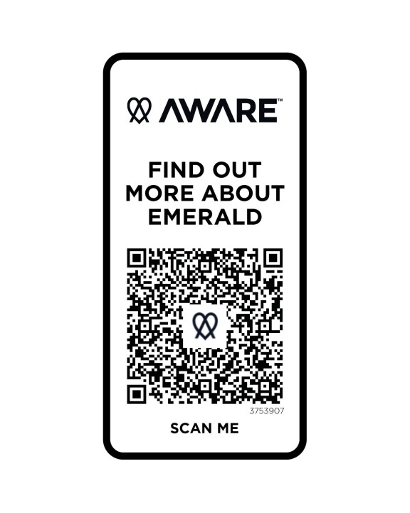 ELEVATE Emerald Aware™ Polo Unisex aus recyceltem Material Poloshirt personalisierbar