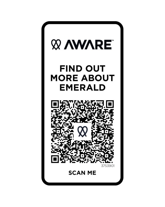 ELEVATE Emerald Aware™ Polo Unisex aus recyceltem Material Poloshirt personalisierbar