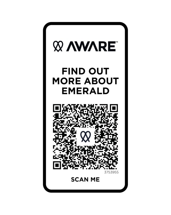 ELEVATE Emerald Aware™ Polo Unisex aus recyceltem Material Poloshirt personalisierbar