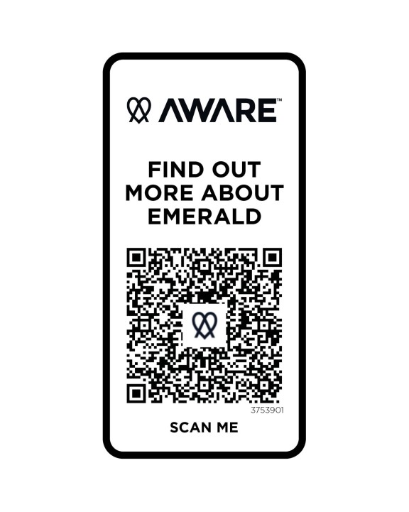ELEVATE Emerald Aware™ Polo Unisex aus recyceltem Material Poloshirt personalisierbar