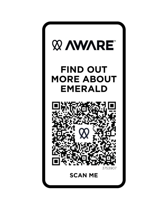 ELEVATE Emerald Aware™ Polo Unisex aus recyceltem Material Poloshirt personalisierbar