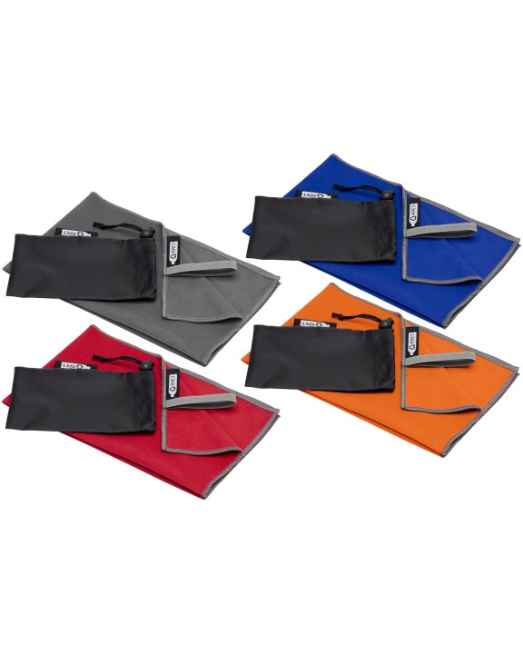 Produit éponge personnalisable 4DO Serviette Pieter certifiée GRS ultra-légère et à séchage rapide 30 x 50 cm