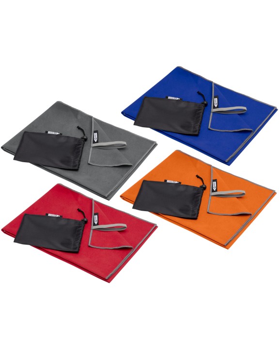 Produit éponge personnalisable 4DO Serviette Pieter certifiée GRS ultra-légère et à séchage rapide 50 x 100 cm