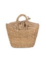 KIMOOD Sac panier demi-lune en jonc de mer seagrass / hemp personnalisable