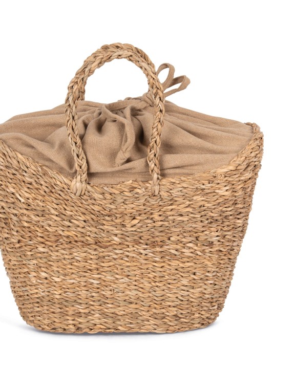 Sac & bagagerie personnalisable KIMOOD Sac panier demi-lune en jonc de mer