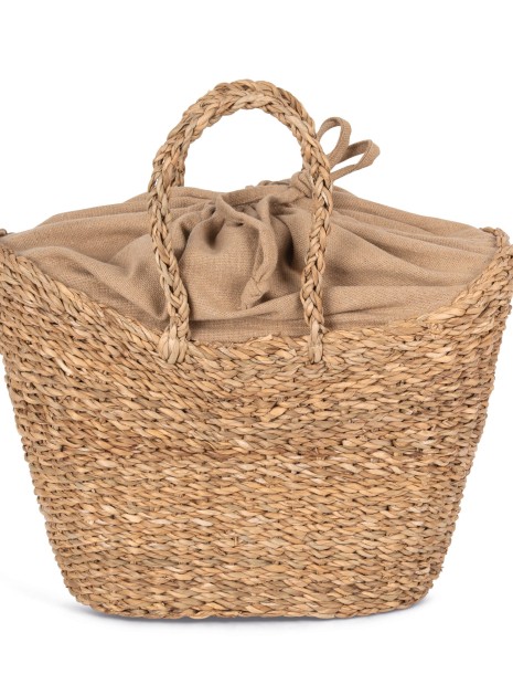 Sacs & Bagagerie à personnaliser KIMOOD Sac panier demi-lune en jonc de mer 