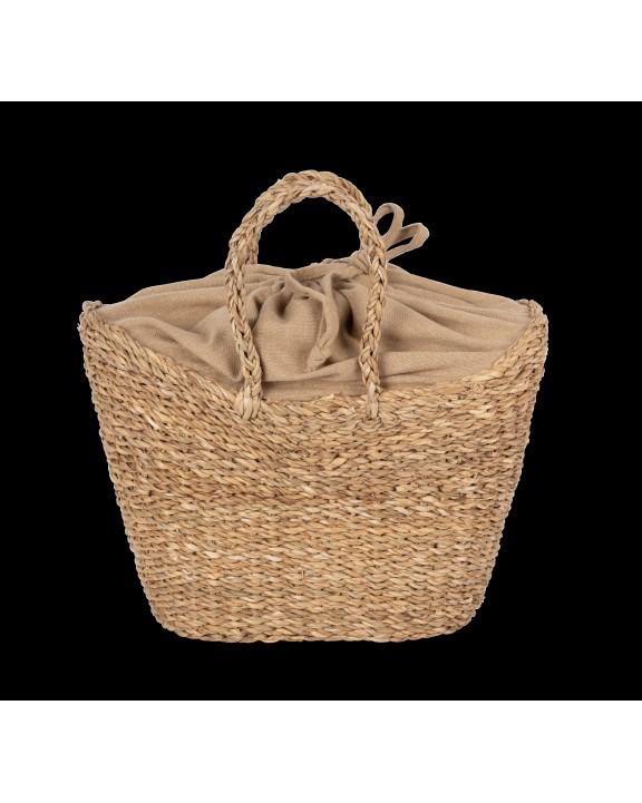 Sac & bagagerie personnalisable KIMOOD Sac panier demi-lune en jonc de mer