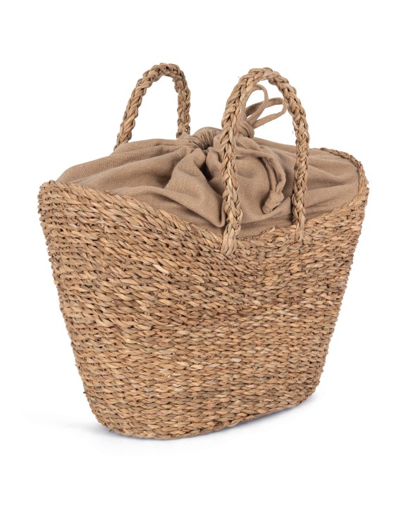 Sac & bagagerie personnalisable KIMOOD Sac panier demi-lune en jonc de mer