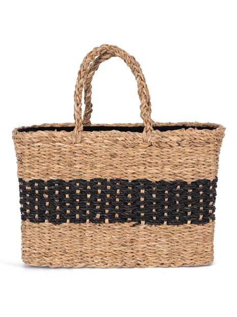 KIMOOD Sac panier en jonc de mer  personnalisable