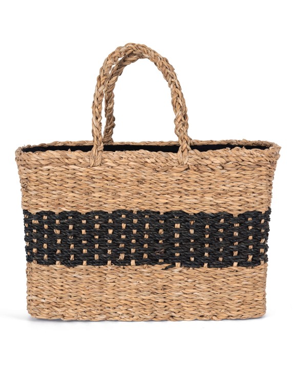 KIMOOD Korbtasche aus Seegras Tasche personalisierbar