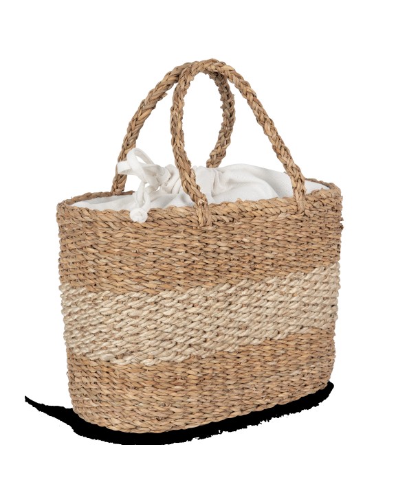 KIMOOD Jutetasche aus Seegras Tasche personalisierbar