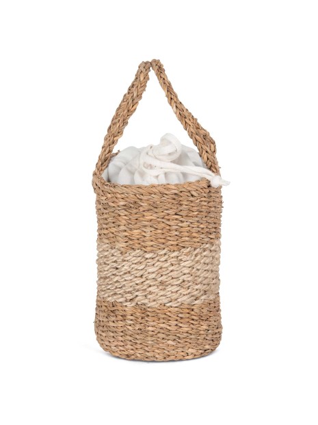 KIMOOD Sac panier en jute et jonc de mer  personnalisable