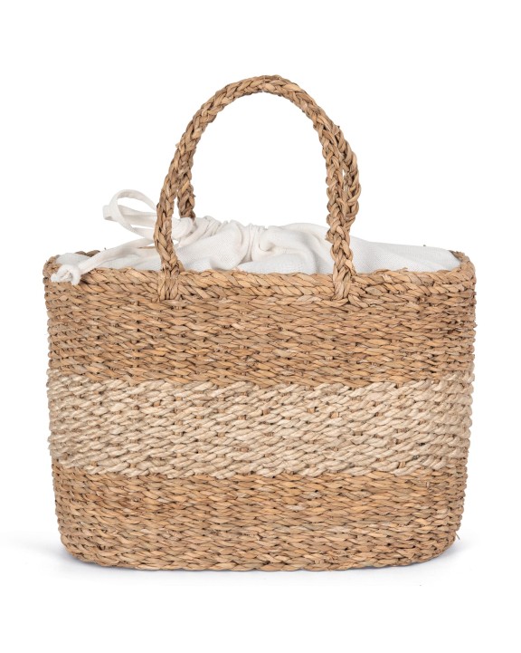 KIMOOD Jutetasche aus Seegras Tasche personalisierbar
