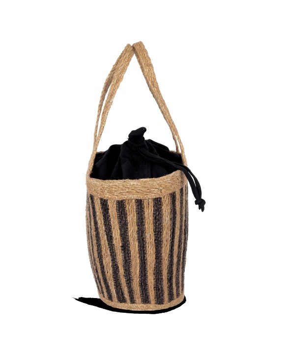 Sac & bagagerie personnalisable KIMOOD Sac panier rayé en jonc de mer
