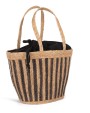 Sac & bagagerie personnalisable KIMOOD Sac panier rayé en jonc de mer