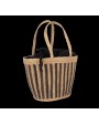 Sac & bagagerie personnalisable KIMOOD Sac panier rayé en jonc de mer