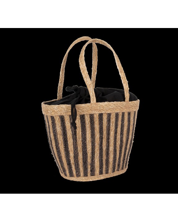Sac & bagagerie personnalisable KIMOOD Sac panier rayé en jonc de mer