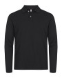 CLIQUE Stretch Premium Polo L/S Poloshirt personalisierbar
