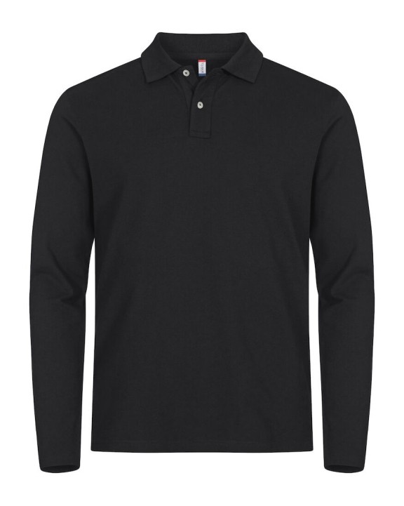 CLIQUE Stretch Premium Polo L/S Poloshirt personalisierbar