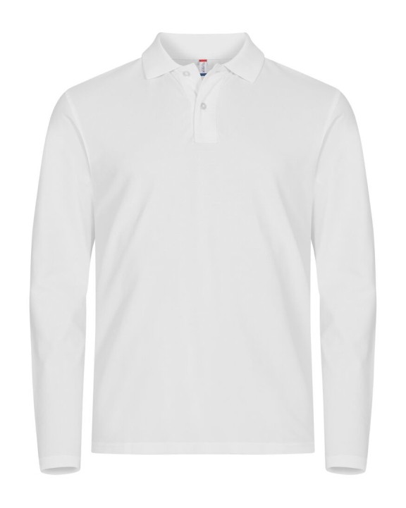 CLIQUE Stretch Premium Polo L/S Poloshirt personalisierbar