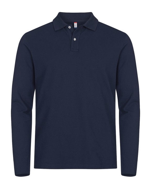CLIQUE Stretch Premium Polo L/S Poloshirt personalisierbar