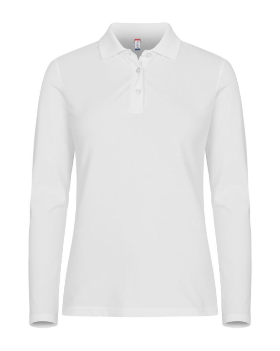 Poloshirt CLIQUE Stretch Premium Polo L/S Women voor bedrukking &amp; borduring