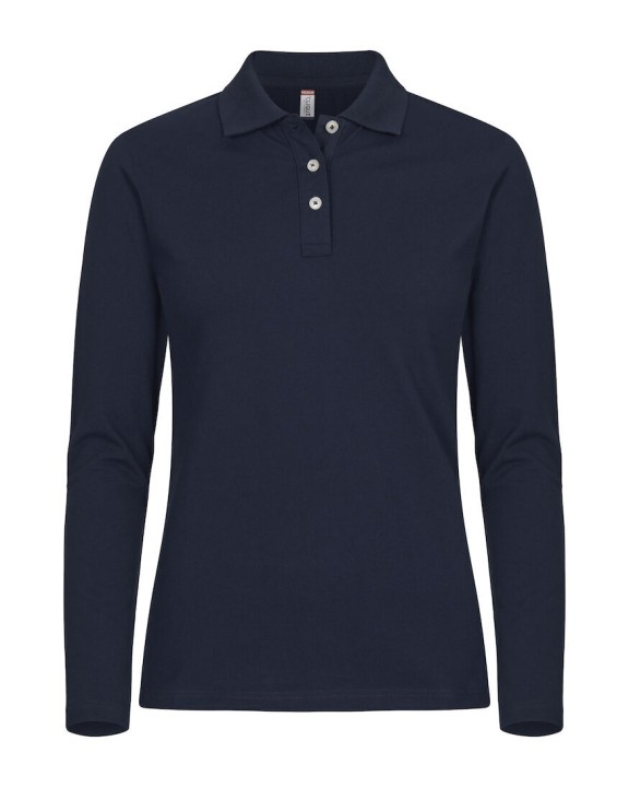 Poloshirt CLIQUE Stretch Premium Polo L/S Women voor bedrukking &amp; borduring