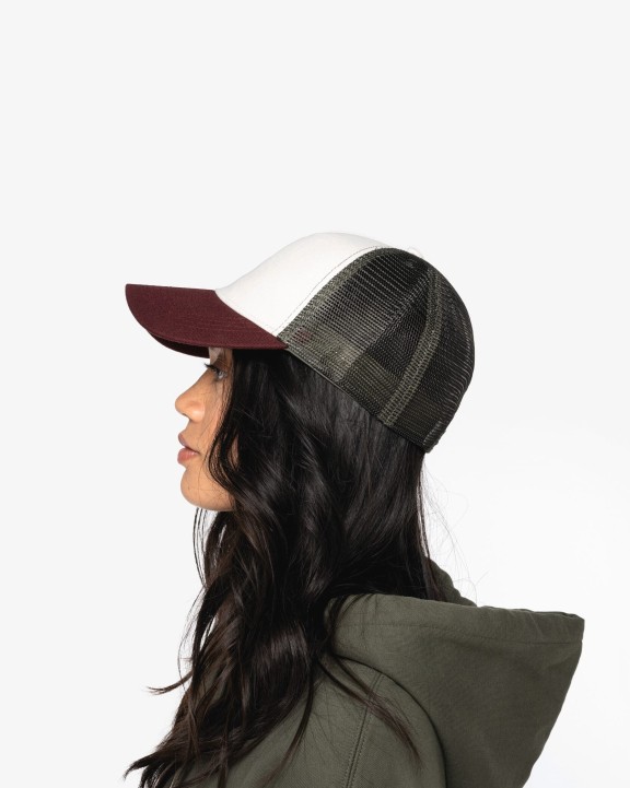 NATIVE SPIRIT Umweltfreundliche Unisex-Trucker-Kappe – 5 Panels Kappe personalisierbar