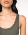 T-shirt NATIVE SPIRIT Ecologische geribde damestop voor bedrukking &amp; borduring