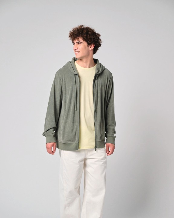 Sweat-shirt personnalisable NATIVE SPIRIT Sweat-shirt écoresponsable en éponge zippé à capuche homme